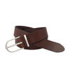 Women's 35MM Heavyweight Genuine Leather Belt, Dark Tan, hi-res image number 0
